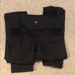 Lululemon straight leg, black leggings